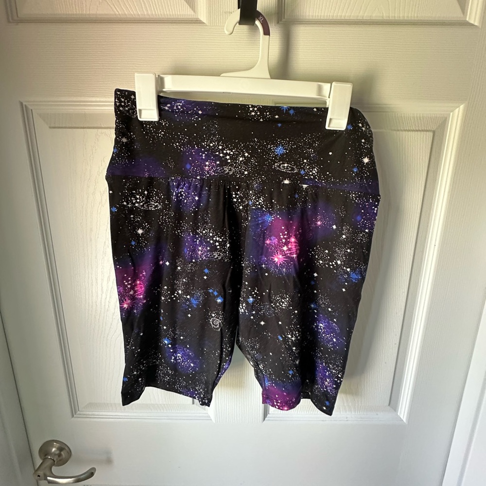 Galaxy Print Women's Bike Shorts